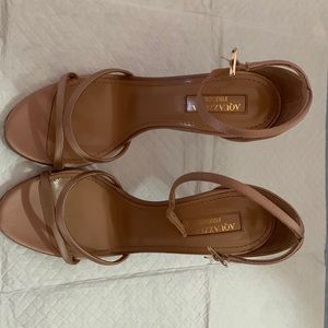 Brand new Aquazzura purist sandal 105. Satin. Antique rose color. Size 35